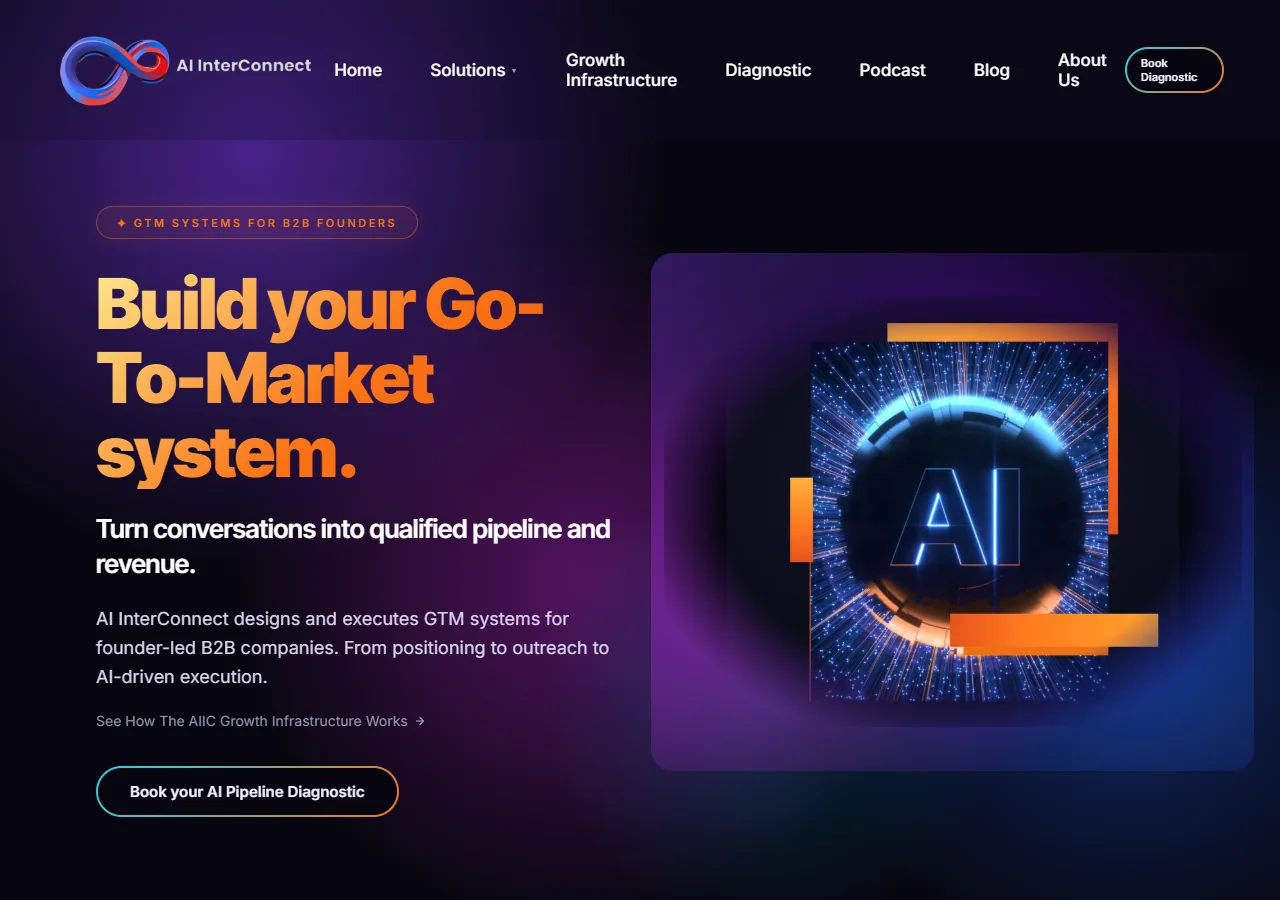 AI InterConnect website homepage